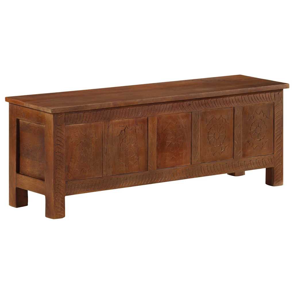 328310 vidaXL Storage Box 110x30x40 cm Solid Mango Wood 5