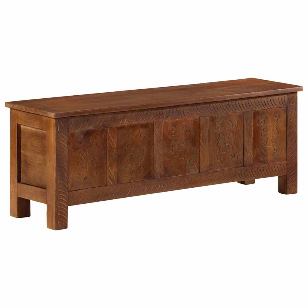 328310 vidaXL Storage Box 110x30x40 cm Solid Mango Wood 6