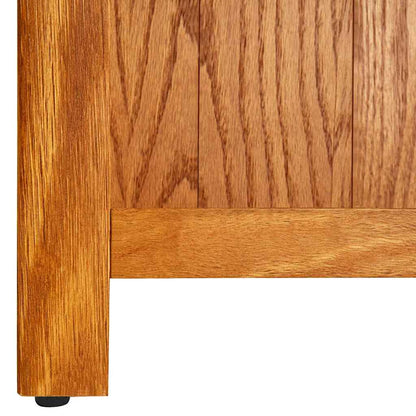 vidaXL Bookcase | Natural Oak | Solid oak wood with oak veneered MDF | Tall 4