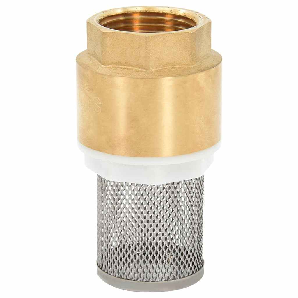 Suction Hose with Brass Connectors 1.1" PVC without Floating Kit Black 10 m