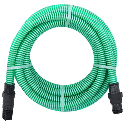 Suction Hose with PVC Connectors 1" PVC Green