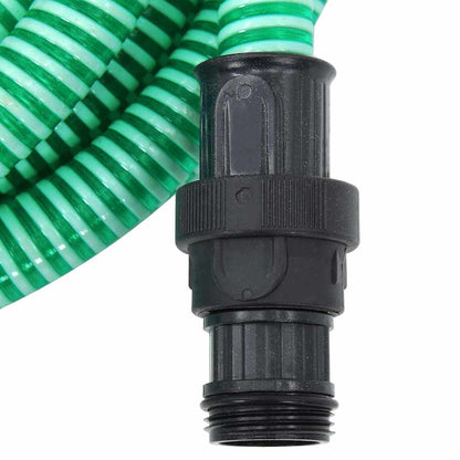 Suction Hose with PVC Connectors 1" PVC Green