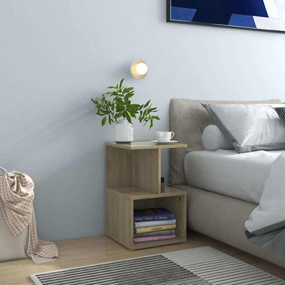 Bedside Cabinets 35x35x55 cm Engineered Wood 2 pcs Sonoma oak