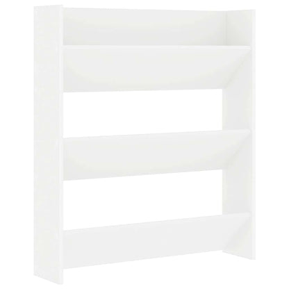 Wall Shoe Cabinet Engineered Wood Width 80 cm White 90 cm