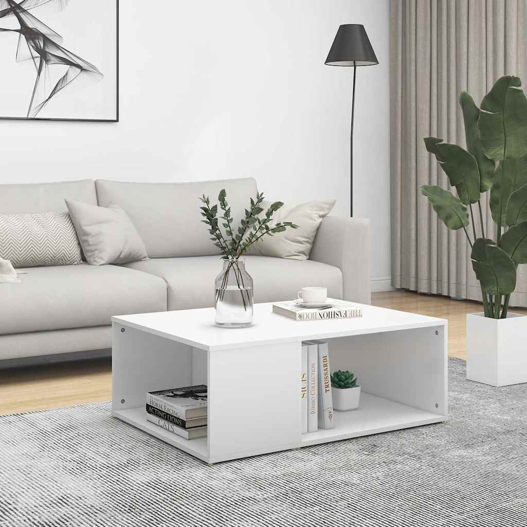 Coffee Table 90x67x33 cm Engineered Wood White