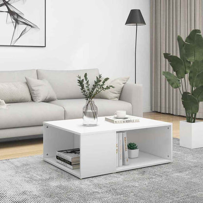 Coffee Table 90x67x33 cm Engineered Wood White