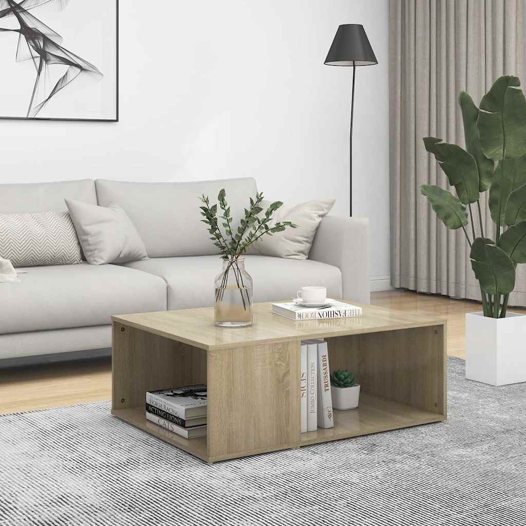 Coffee Table 90x67x33 cm Engineered Wood Sonoma oak