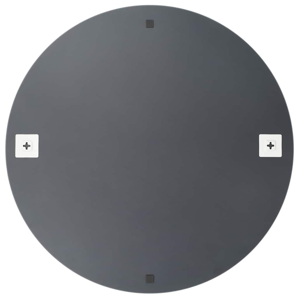 Wall Mirror with LED Lights Round Glass Φ 60 cm