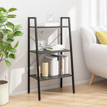 3-Tier Standing Shelf and Black 56x35x108 cm Black 108 cm
