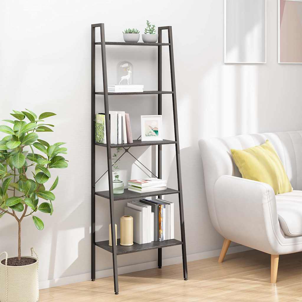 3-Tier Standing Shelf and Black 56x35x108 cm Black 174 cm