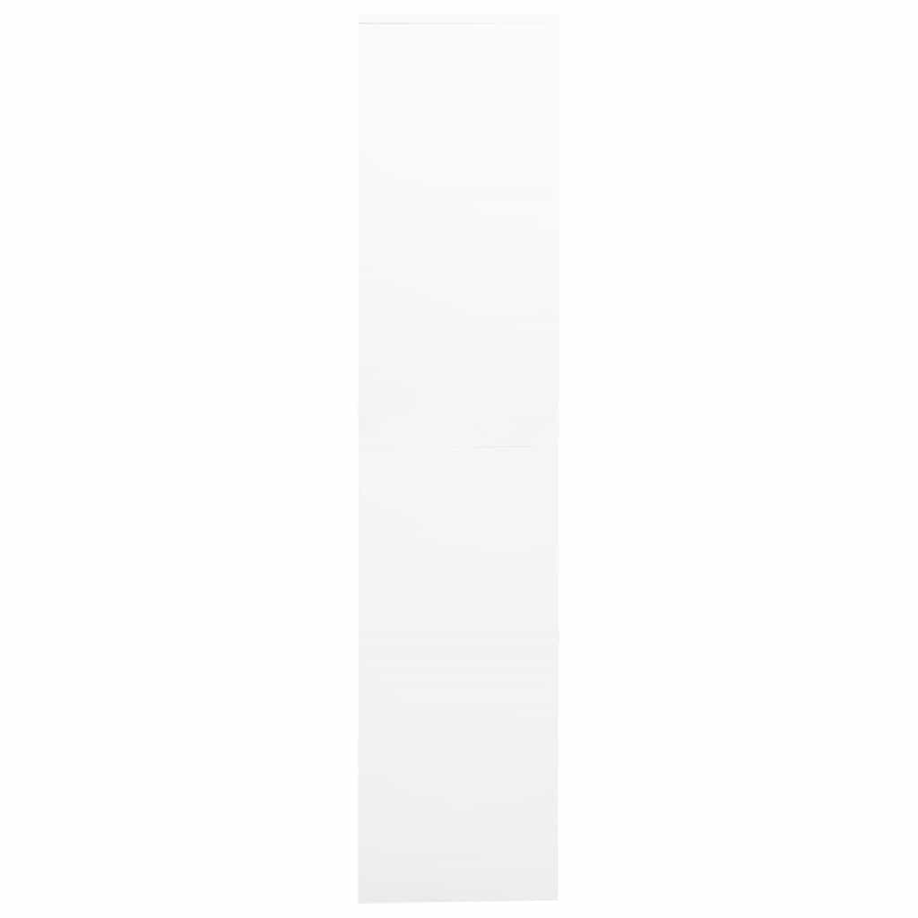 vidaXL Office Cabinet | White | Steel, Tempered Glass | Medium | Office Cabinet 4