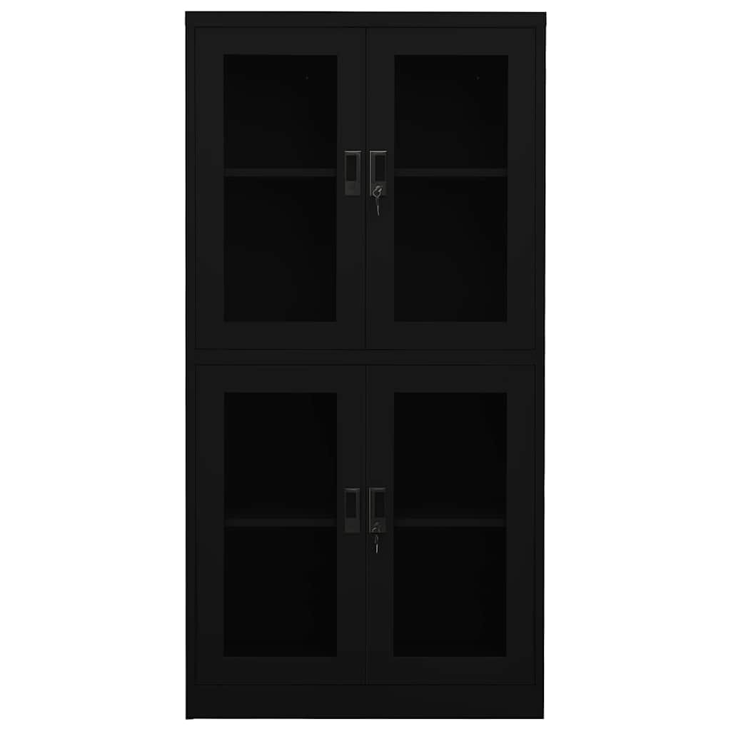 vidaXL Office Cabinet | Black | Steel | Large | Filing Cabinet | Rectangular 3