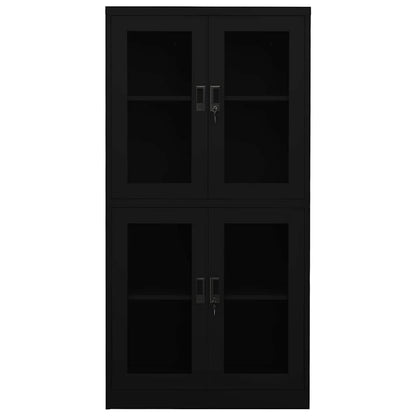 vidaXL Office Cabinet | Black | Steel | Large | Filing Cabinet | Rectangular 3