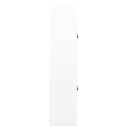 vidaXL Office Cabinet White 90x40x180 cm Steel 3