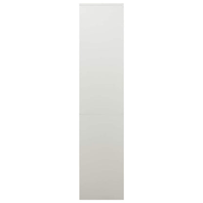 335947 vidaXL Office Cabinet Light Grey 90x40x180 cm Steel 3