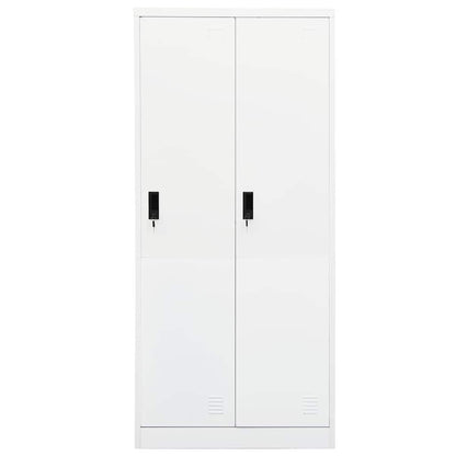 Wardrobe 80x50x180 cm Steel White