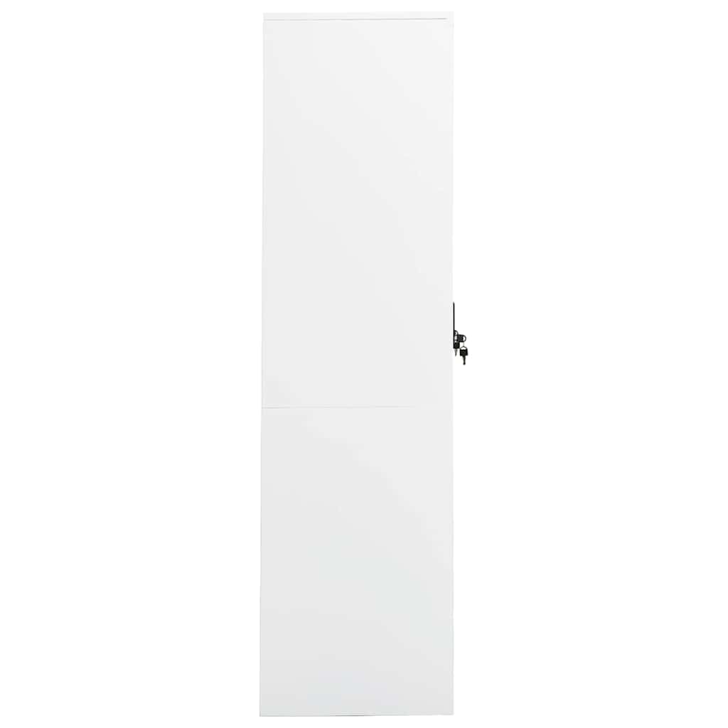 vidaXL Wardrobe | White | Steel | Large | Wardrobe | Rectangular | Modern 3