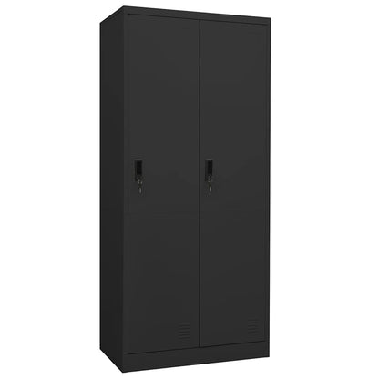 335969 vidaXL Wardrobe Anthracite 80x50x180 cm Steel 1