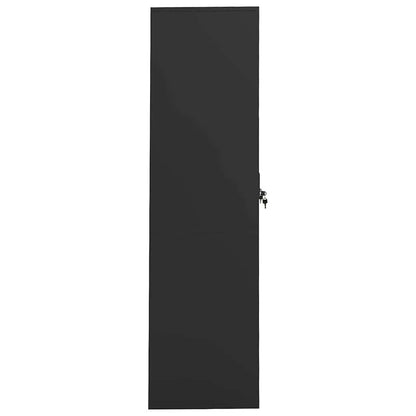 335969 vidaXL Wardrobe Anthracite 80x50x180 cm Steel 3