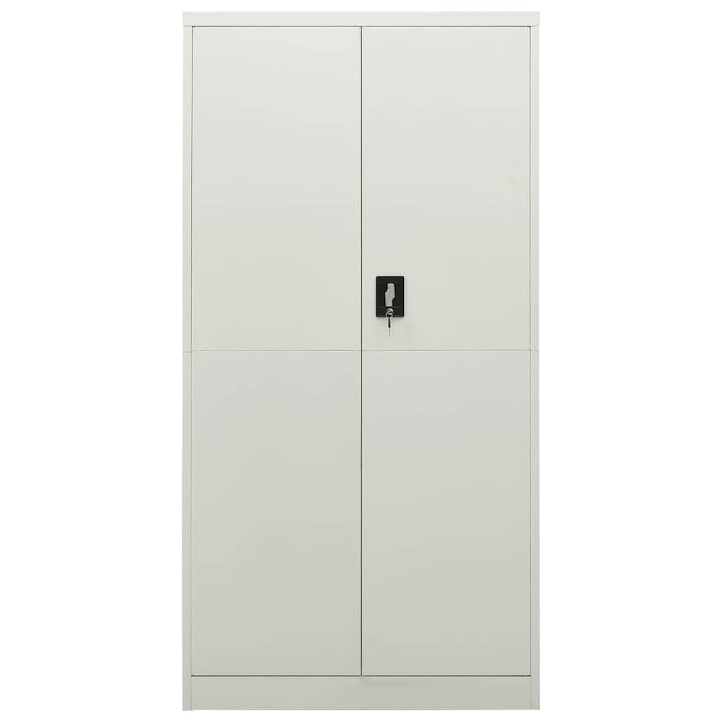 Locker Cabinet 90x40x180 cm Steel Light grey