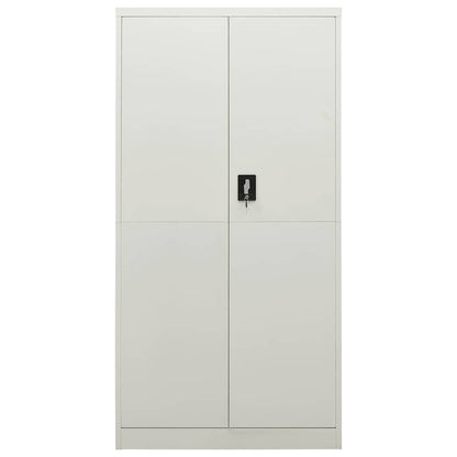 Locker Cabinet 90x40x180 cm Steel Light grey