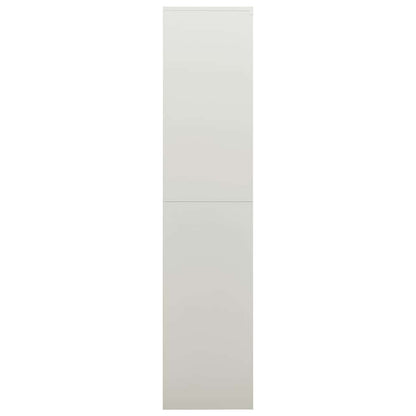 335971 vidaXL Locker Cabinet Light Grey 90x40x180 cm Steel 3