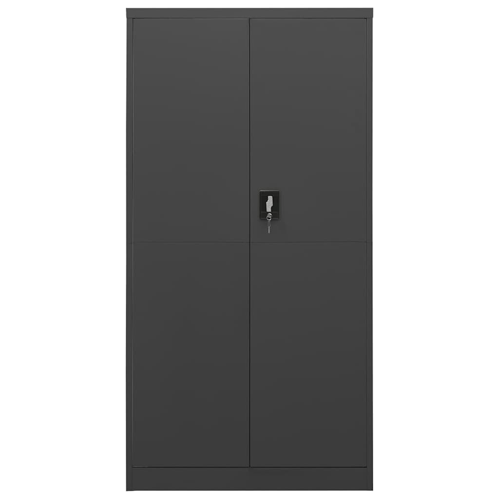 Locker Cabinet 90x40x180 cm Steel Anthracite