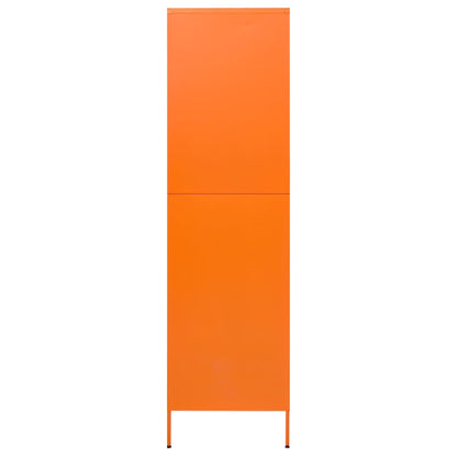336246 vidaXL Wardrobe Orange 90x50x180 cm Steel 6