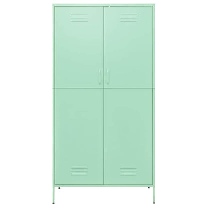 Wardrobe 90x50x180 cm Steel Mint