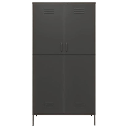 336249 vidaXL Wardrobe Anthracite 90x50x180 cm Steel 3