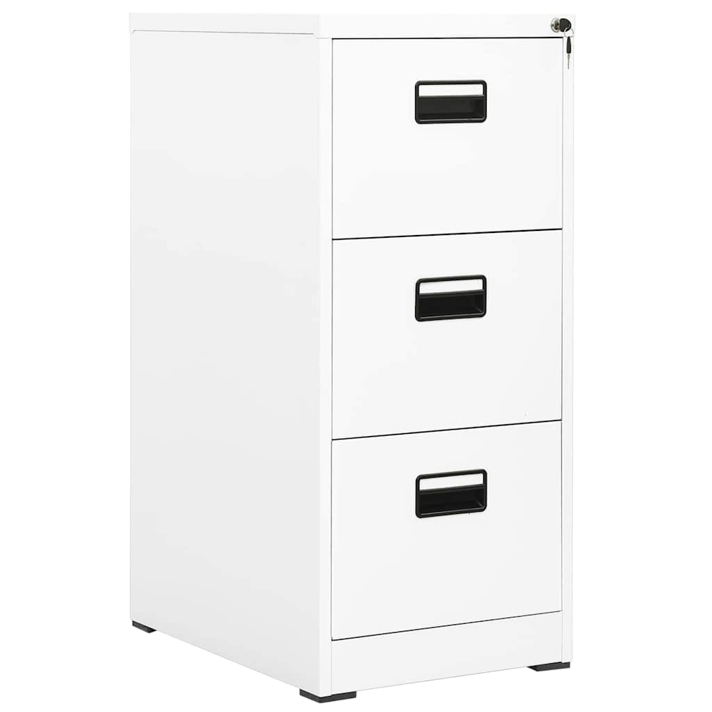vidaXL Filing Cabinet White 46x62x102.5 cm Steel 1