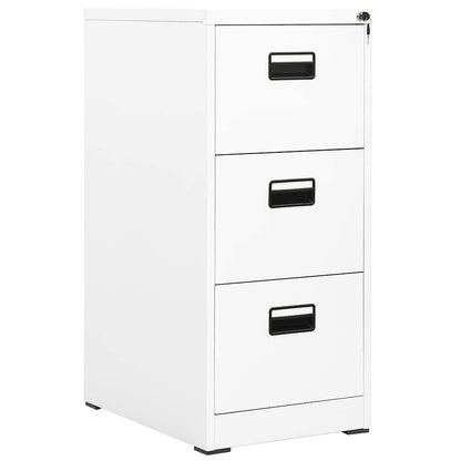 vidaXL Filing Cabinet White 46x62x102.5 cm Steel 1