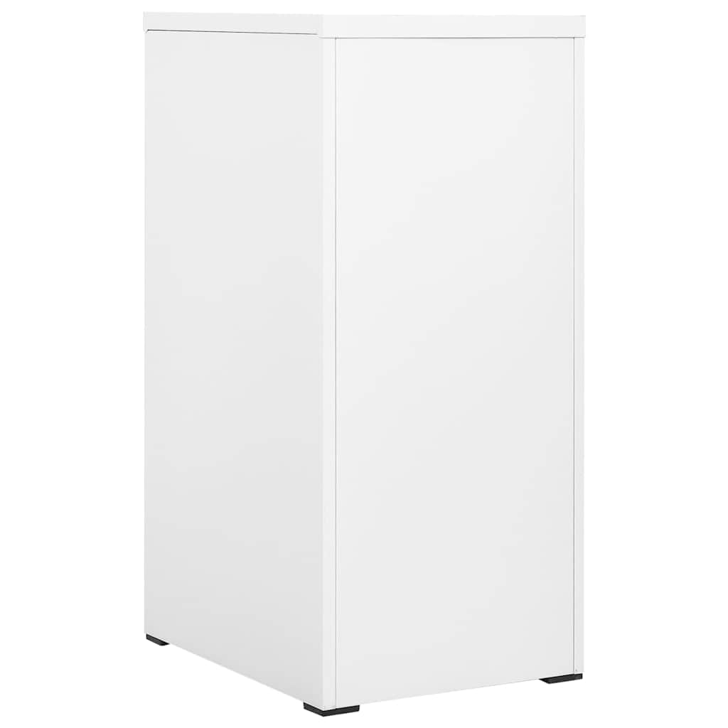 vidaXL Filing Cabinet White 46x62x102.5 cm Steel 4