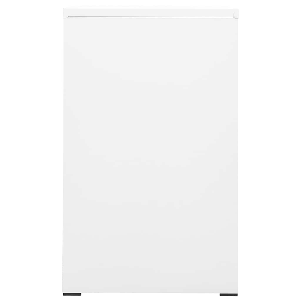 vidaXL Filing Cabinet White 46x62x102.5 cm Steel 3