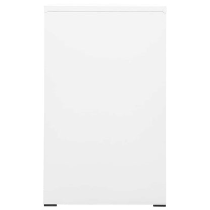 vidaXL Filing Cabinet White 46x62x102.5 cm Steel 3
