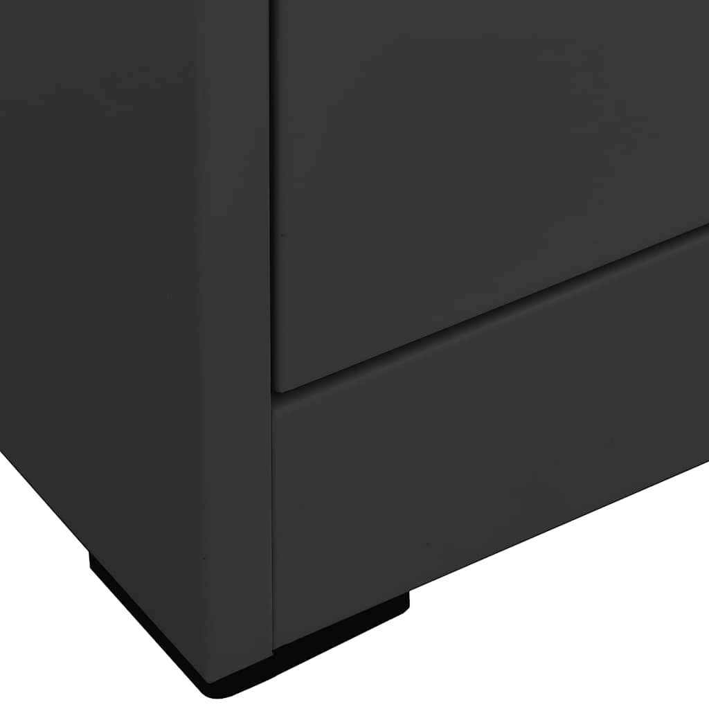 vidaXL Filing Cabinet Anthracite 46x62x102.5 cm Steel 5