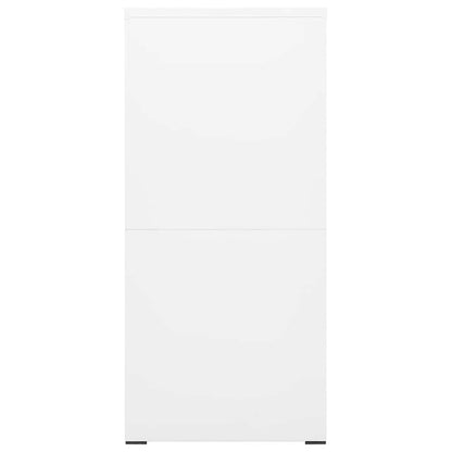 vidaXL Filing Cabinet White 46x62x133 cm Steel 3