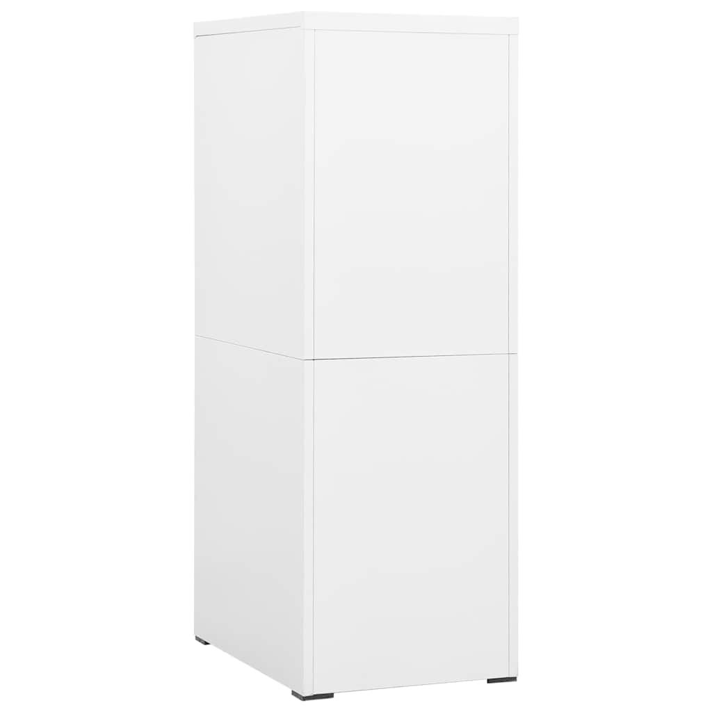vidaXL Filing Cabinet White 46x62x133 cm Steel 4
