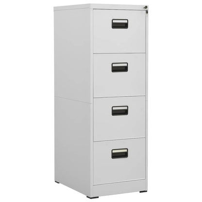 vidaXL Filing Cabinet Light Grey 46x62x133 cm Steel 1