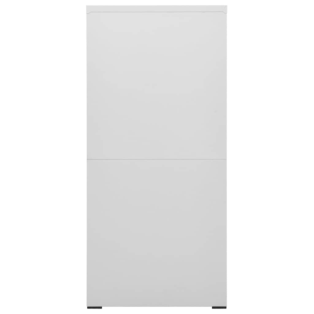 vidaXL Filing Cabinet Light Grey 46x62x133 cm Steel 3
