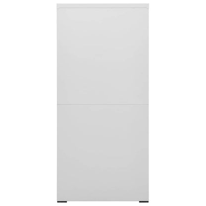 vidaXL Filing Cabinet Light Grey 46x62x133 cm Steel 3