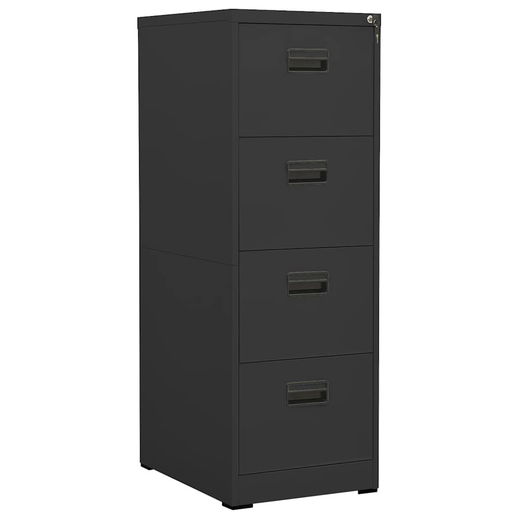 Filing Cabinet Steel Anthracite 46 x 62 x 133 cm