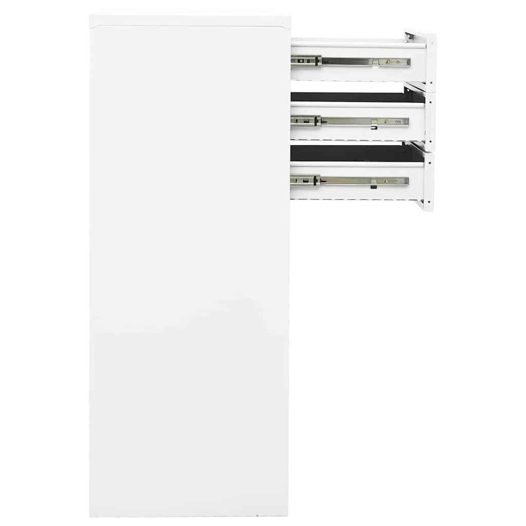 vidaXL Office Cabinet | White | Steel | Medium | Office Cabinet | Rectangular 4