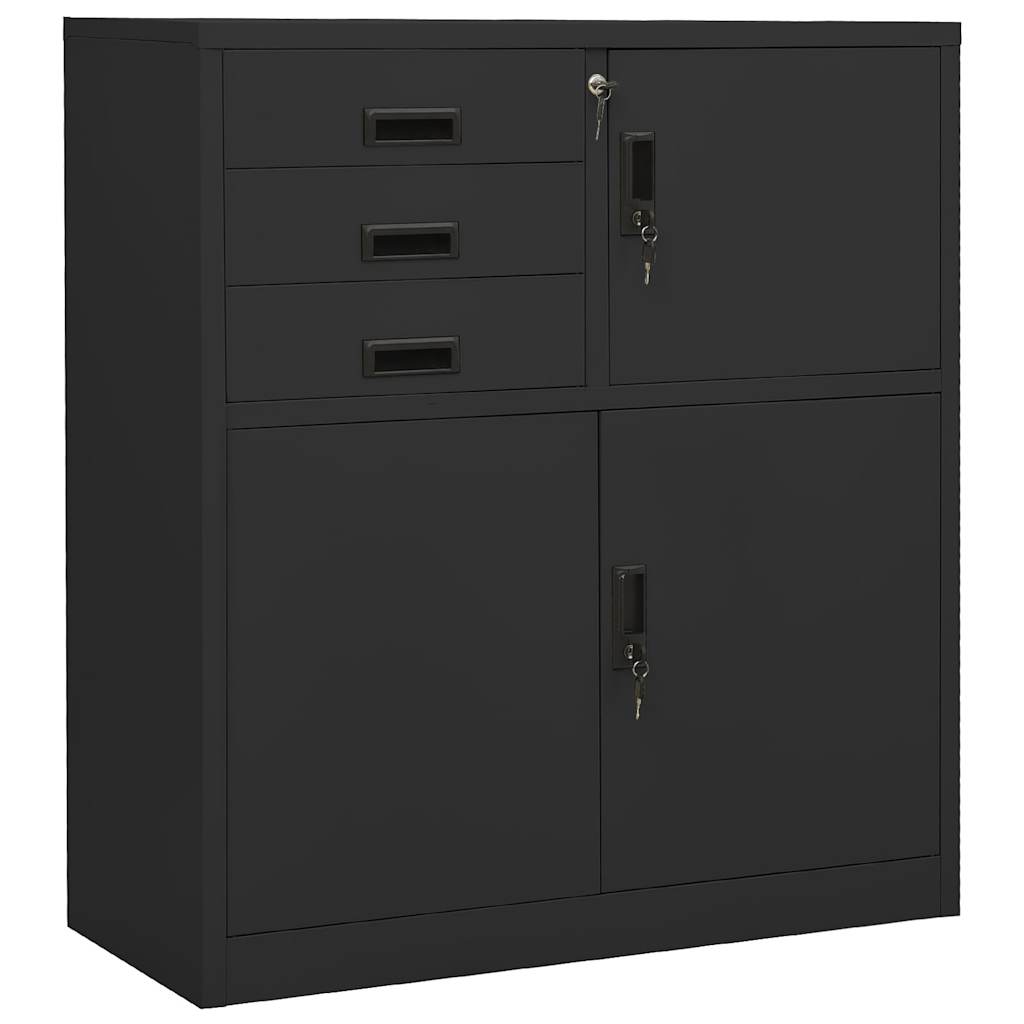 vidaXL Office Cabinet | Anthracite | Steel | Medium | Cabinet | Rectangular 1