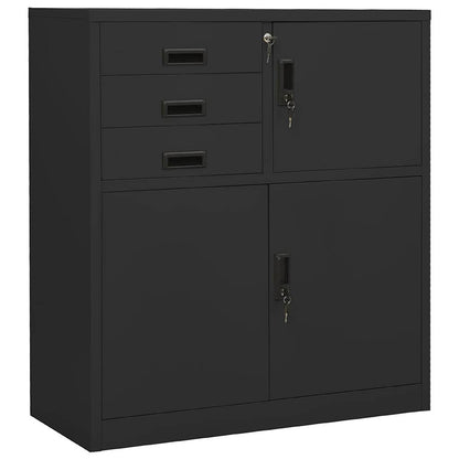 vidaXL Office Cabinet | Anthracite | Steel | Medium | Cabinet | Rectangular 1