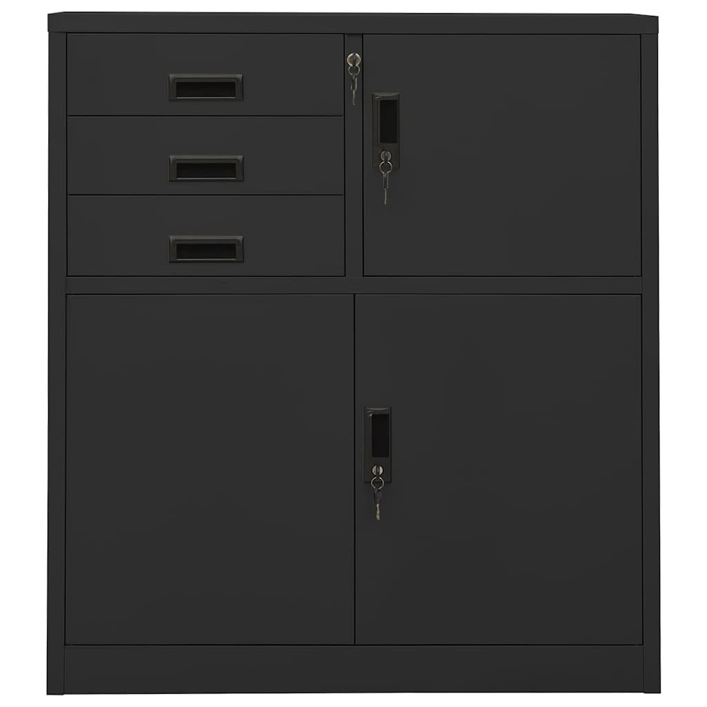 vidaXL Office Cabinet | Anthracite | Steel | Medium | Cabinet | Rectangular 2