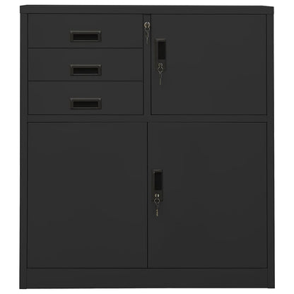 vidaXL Office Cabinet | Anthracite | Steel | Medium | Cabinet | Rectangular 2