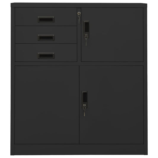 vidaXL Office Cabinet | Anthracite | Steel | Medium | Cabinet | Rectangular 2