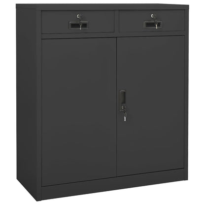 Office Cabinet 90x40x102 cm Steel Anthracite
