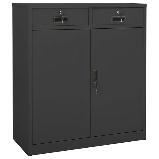 Office Cabinet 90x40x102 cm Steel Anthracite